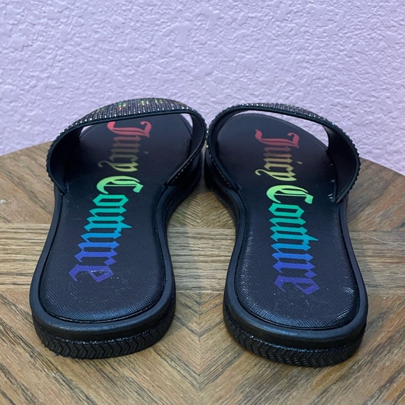 Juicy Couture Bedazzled Rainbow Slides - Picture 4 of 5